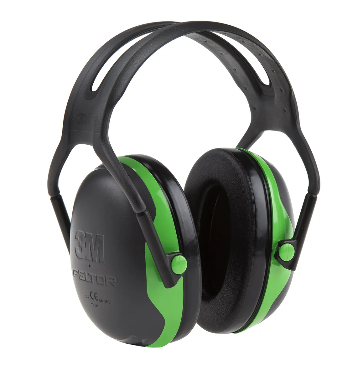 3M PELTOR X1A , SNR 27dB, col. Nero, Verde Cuffie antirumore