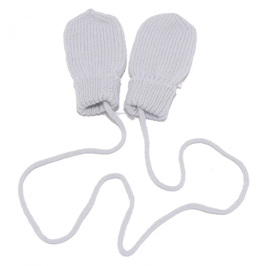 9321Y muffole NEWBORN BOY PAULA light blue wool mitten gloves guanti