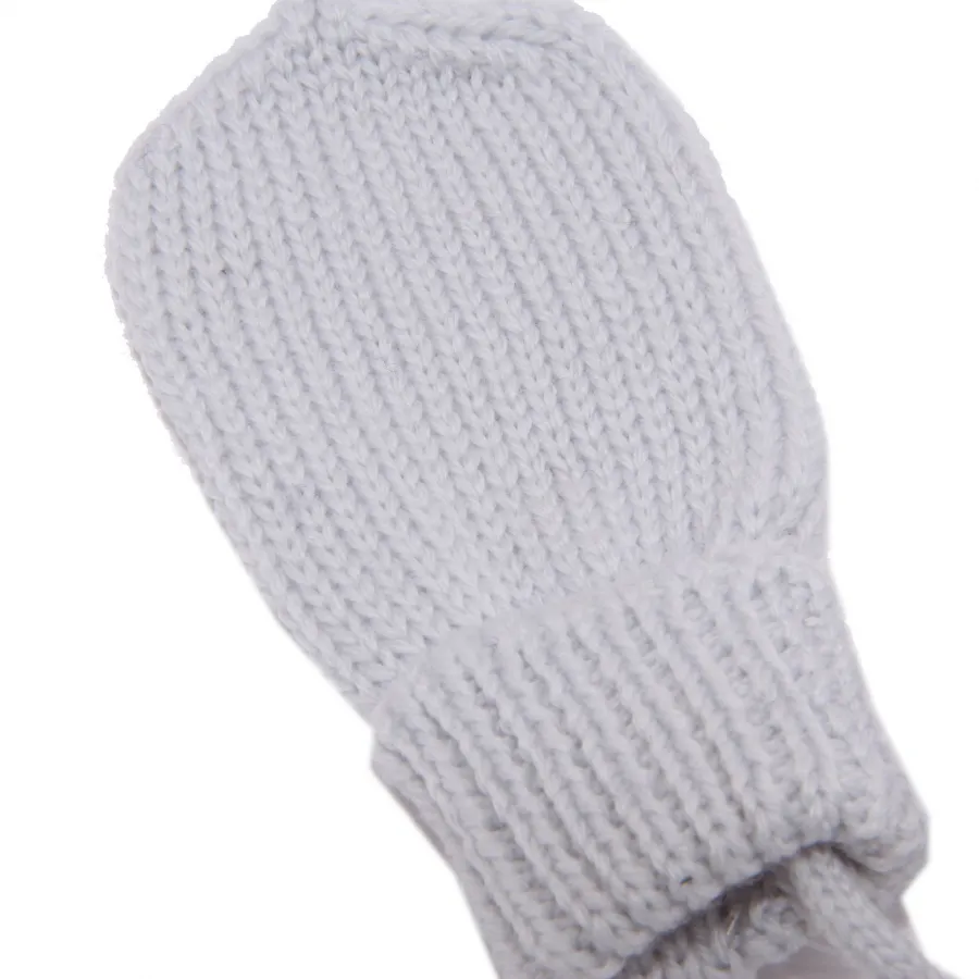 9321Y muffole NEWBORN BOY PAULA light blue wool mitten gloves guanti