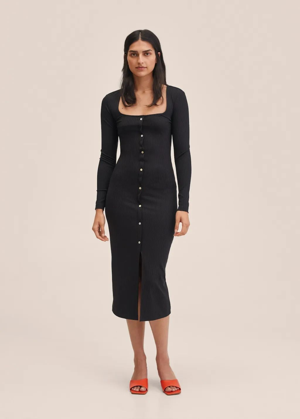 Abito maglia coste