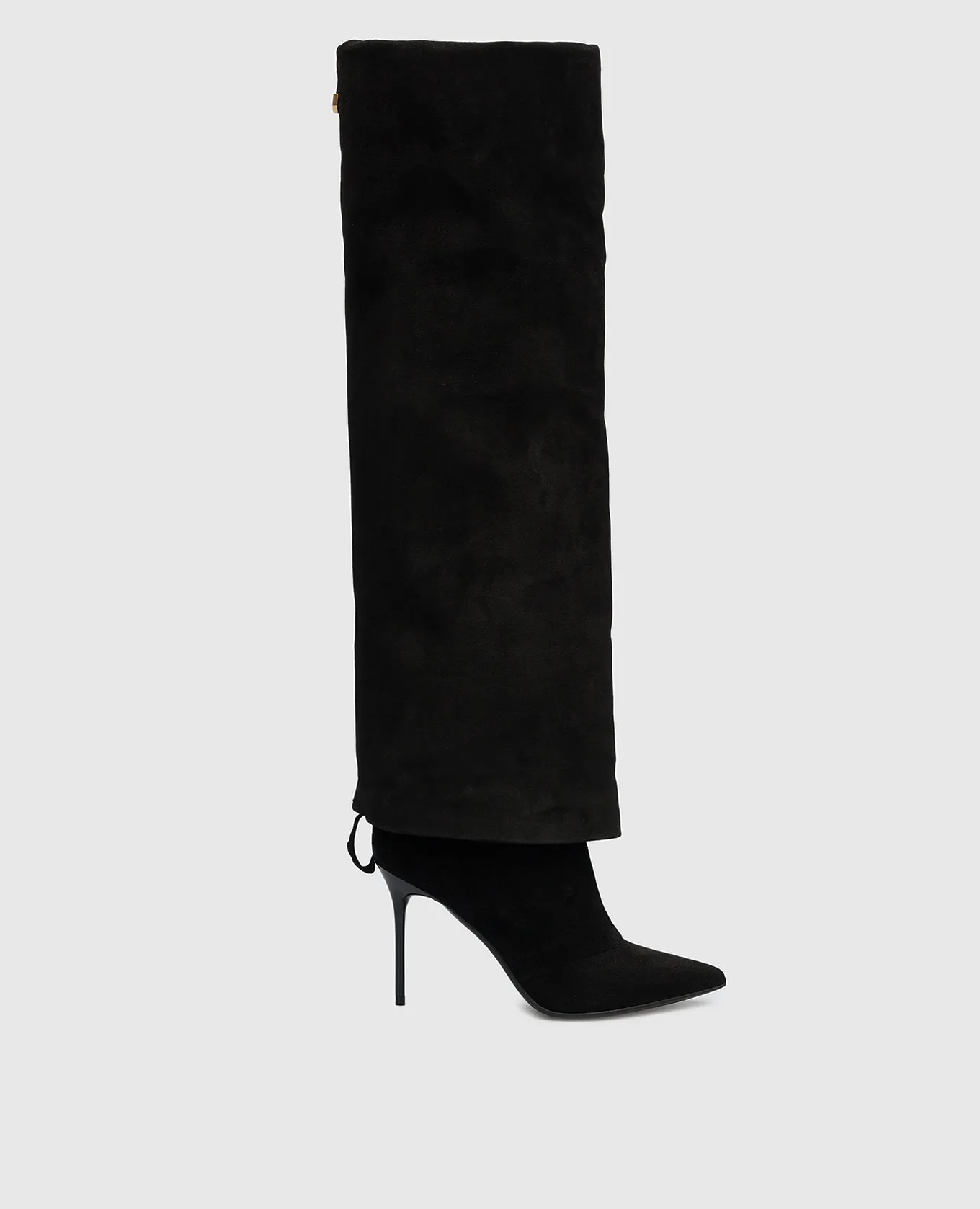 Balmain Stivali Ariel in camoscio nero BN1TA897LCTA