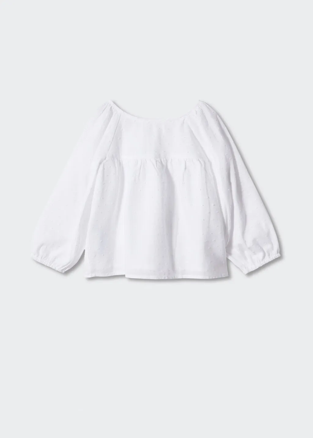 Blusa cotone plumeti