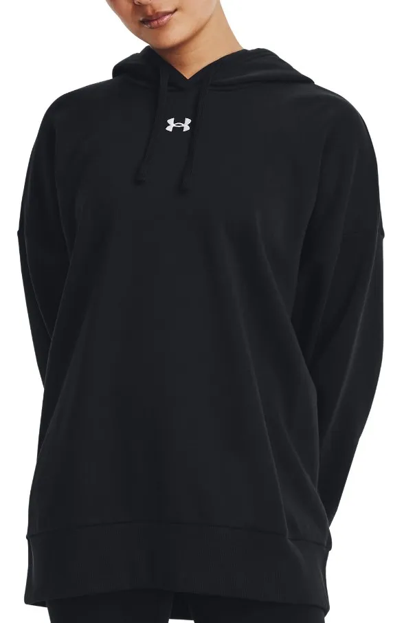 Felpe con cappuccio Under Armour UA Rival Fleece OS Hoodie-BLK