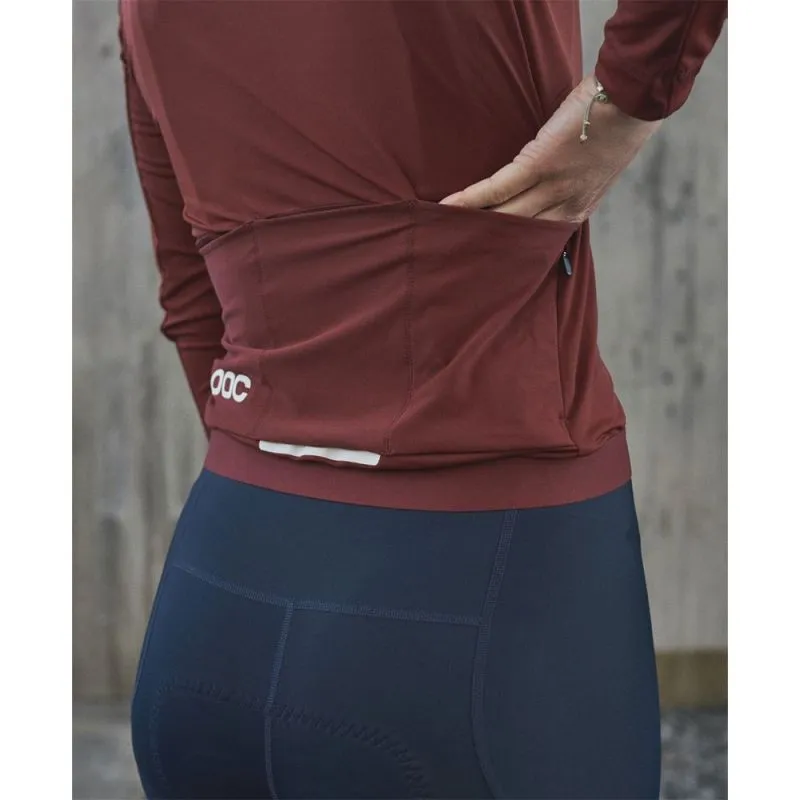 Giacca da ciclismo a maniche lunghe da donna Poc Bike Ambient Thermal (Garnet Red)