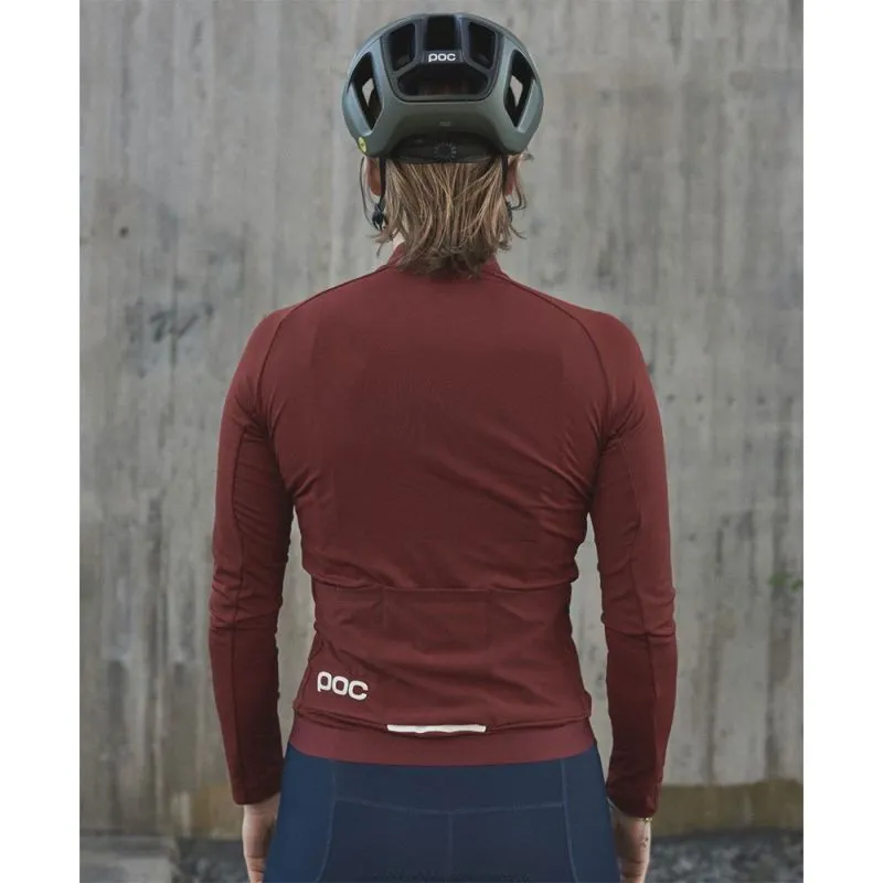 Giacca da ciclismo a maniche lunghe da donna Poc Bike Ambient Thermal (Garnet Red)