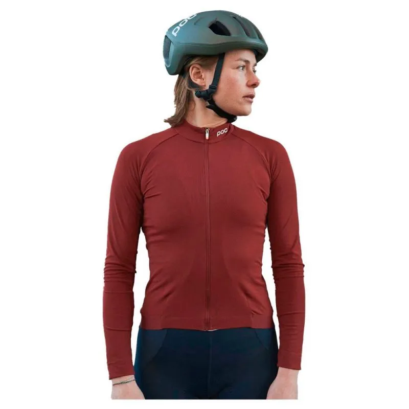 Giacca da ciclismo a maniche lunghe da donna Poc Bike Ambient Thermal (Garnet Red)