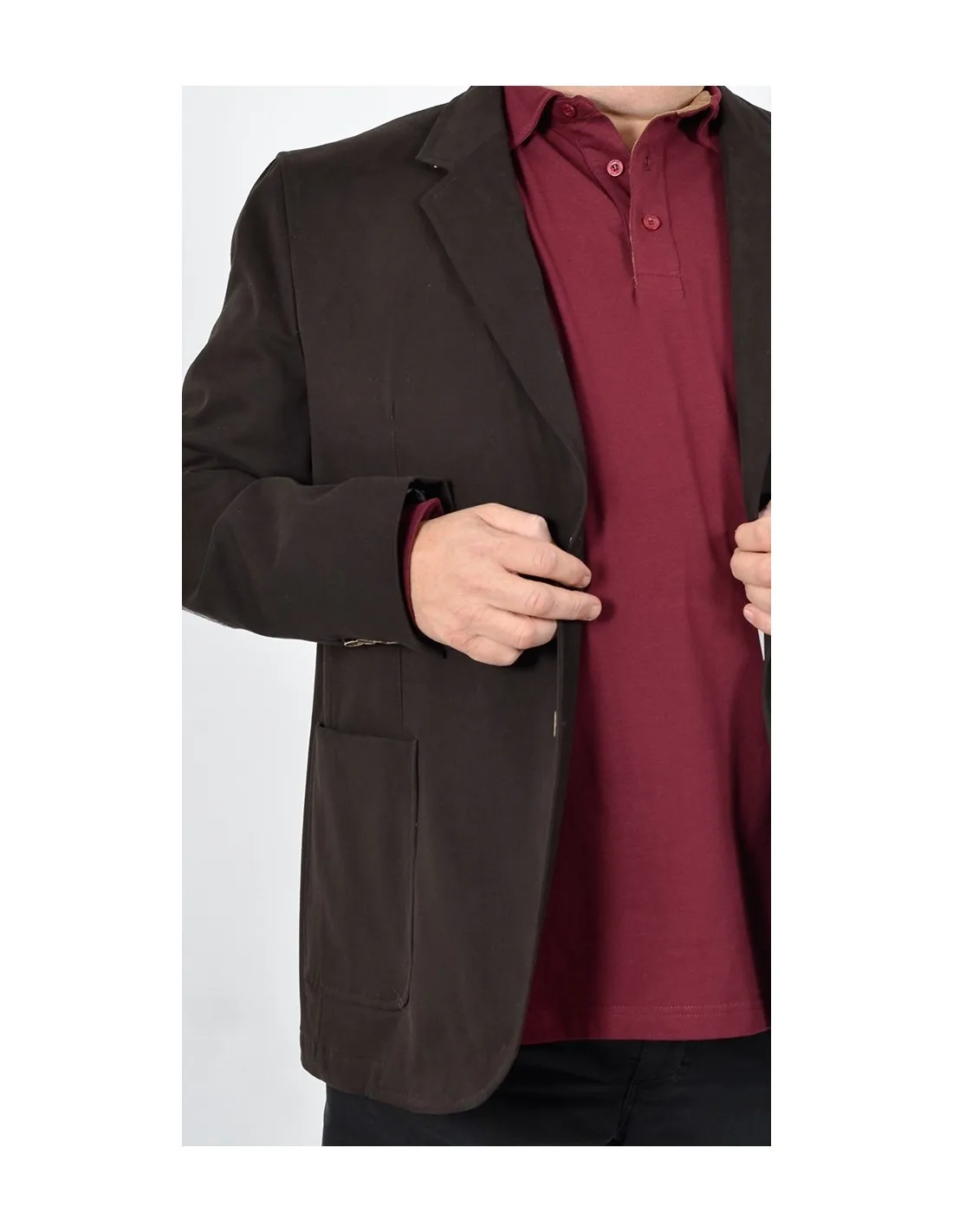 Giacca Marrone Cotone Mod Camisano A/I