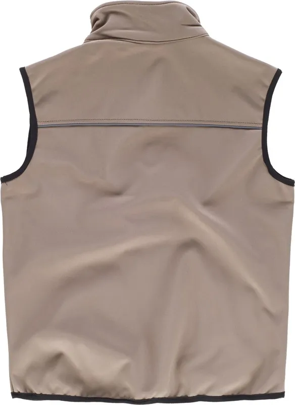Gilet da lavoro tinta unita Beige