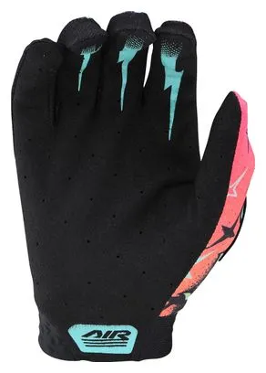 Guanti Troy Lee Designs LE AIR SKULL DEMON ARANCIONE/Verde
