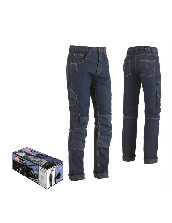 Jeans da lavoro Multitasche Elasticizzato MINER 8033 ISSA LINE Uomo Cotone Stretch