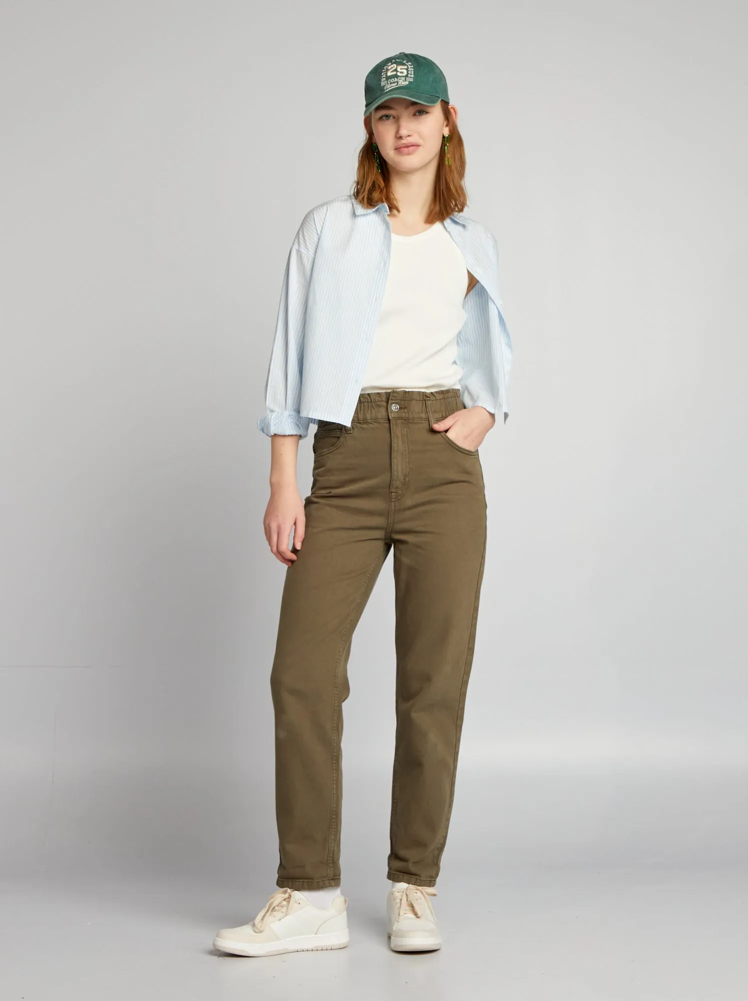 Jeans paperbag - KAKI