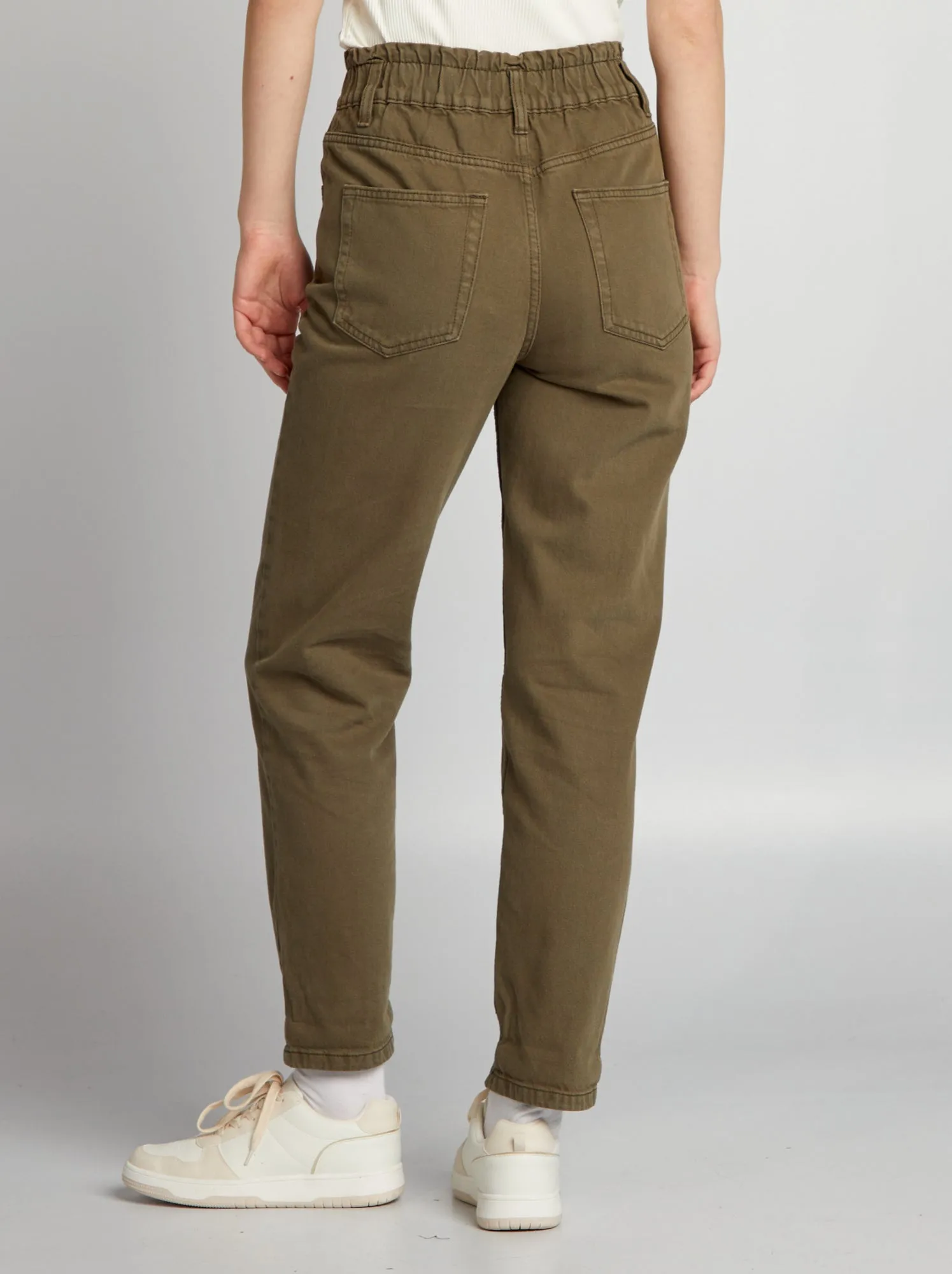 Jeans paperbag - KAKI