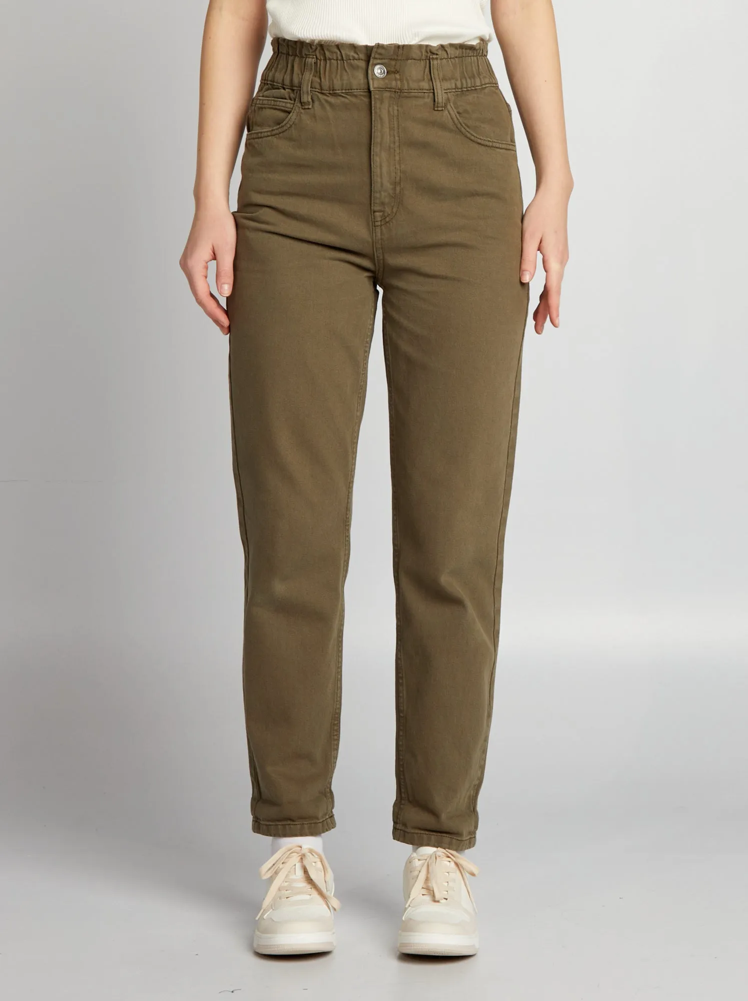 Jeans paperbag - KAKI