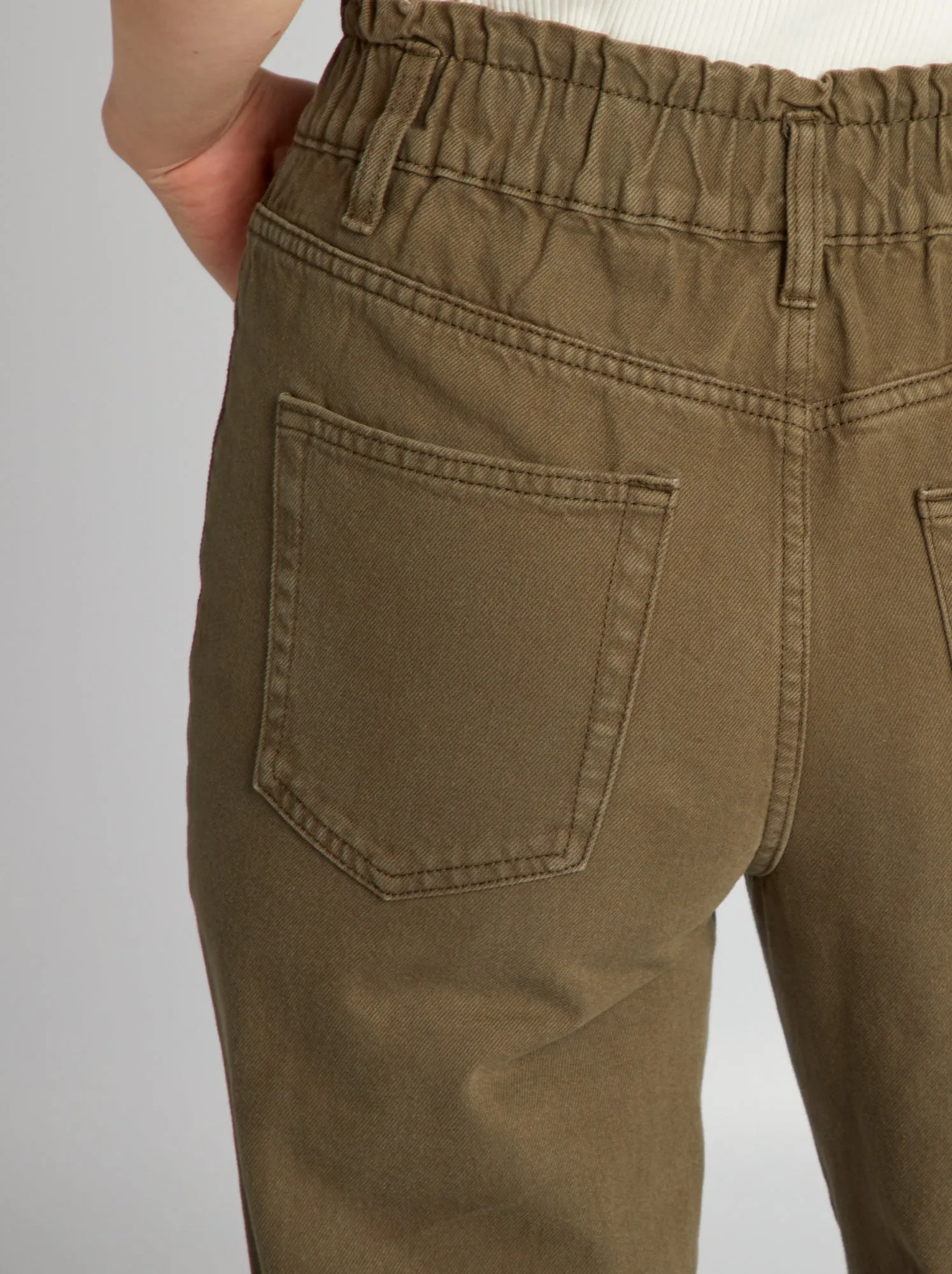 Jeans paperbag - KAKI