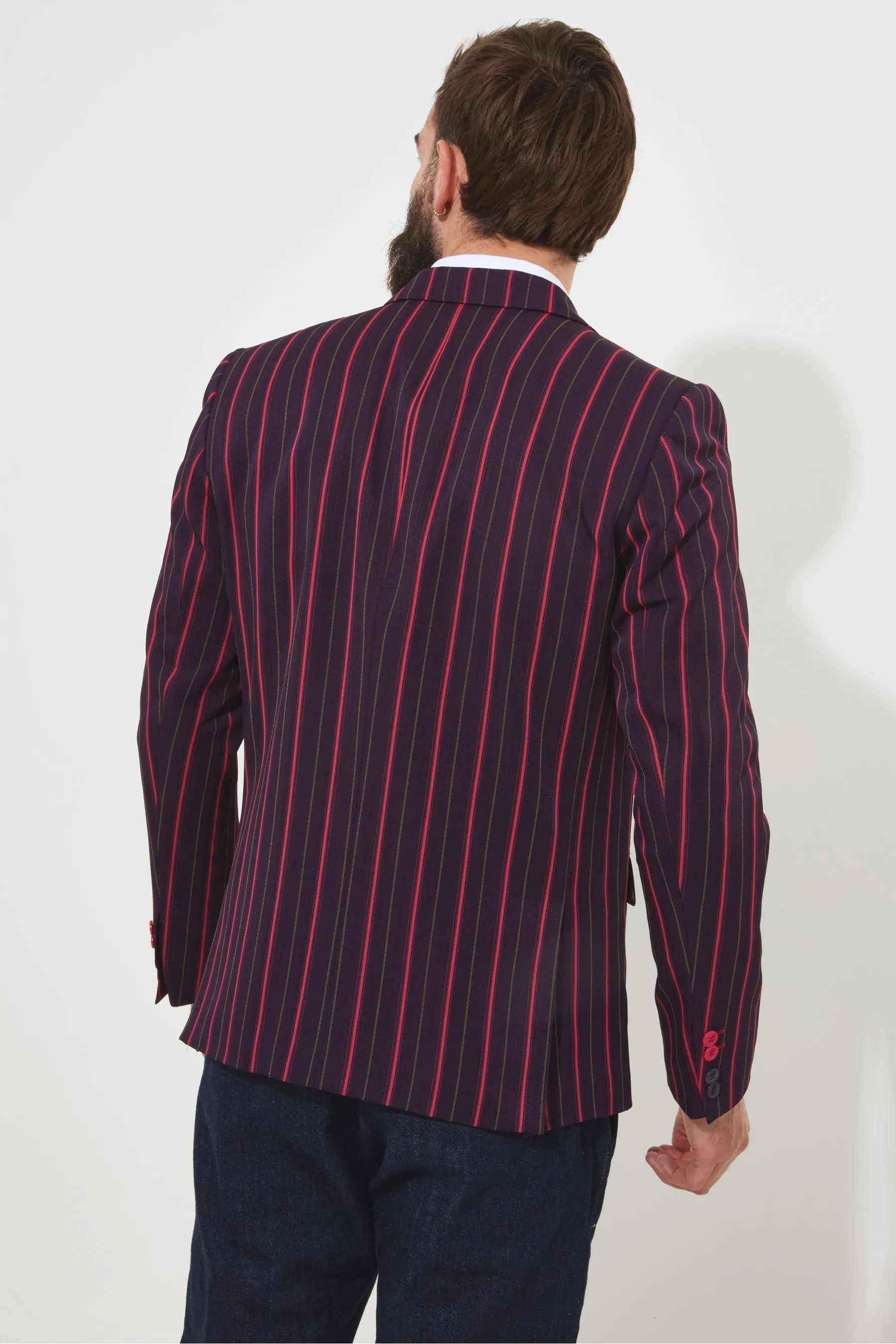 Joe Browns vestibilità classica a righe vistose - Completo: Giacca blazer con fodera a contrasto