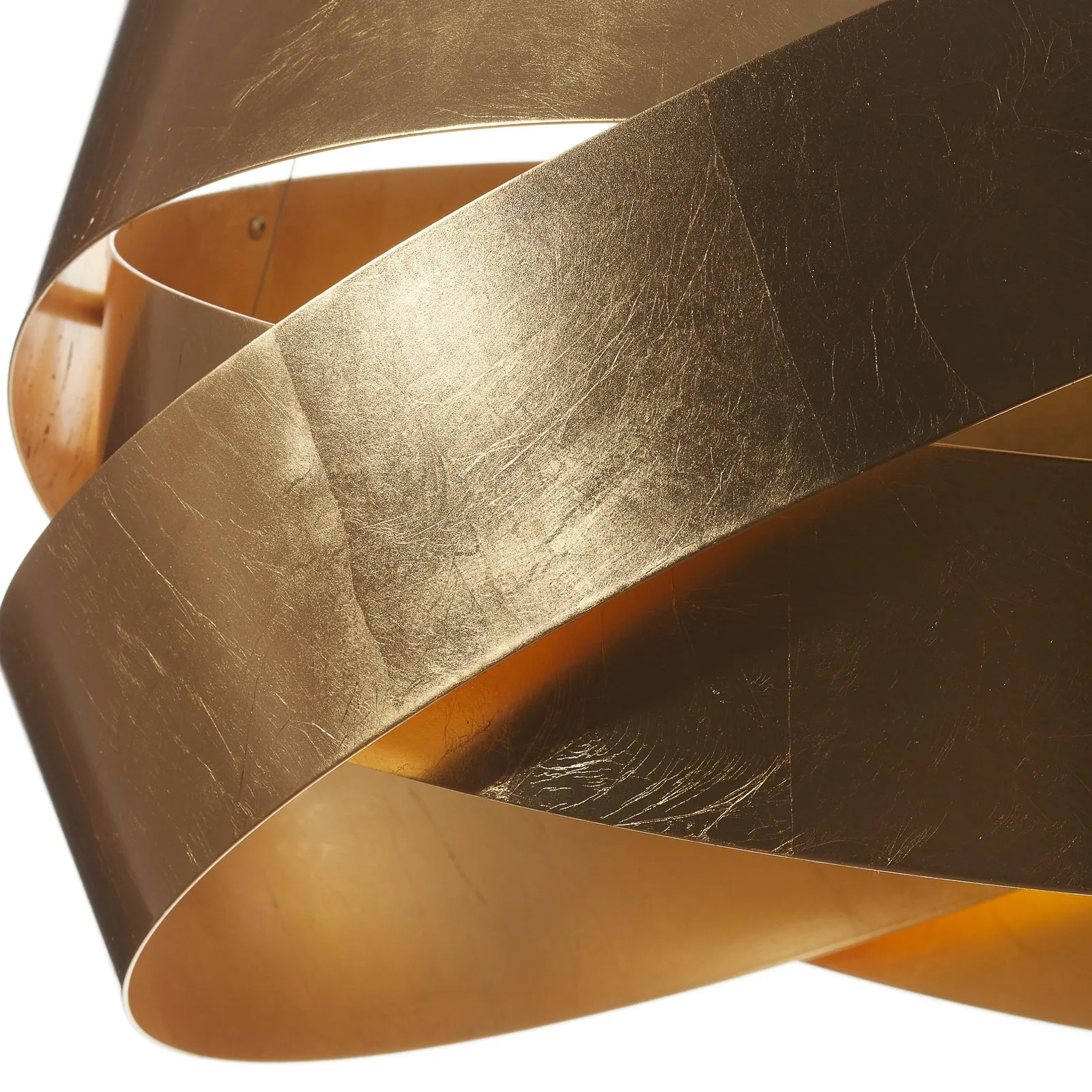 Lampada LED a sospensione Pura con foglia d'oro 60 cm