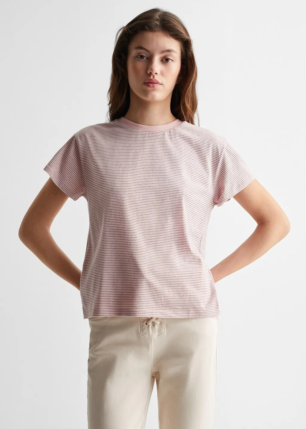 Maglietta cotone righe