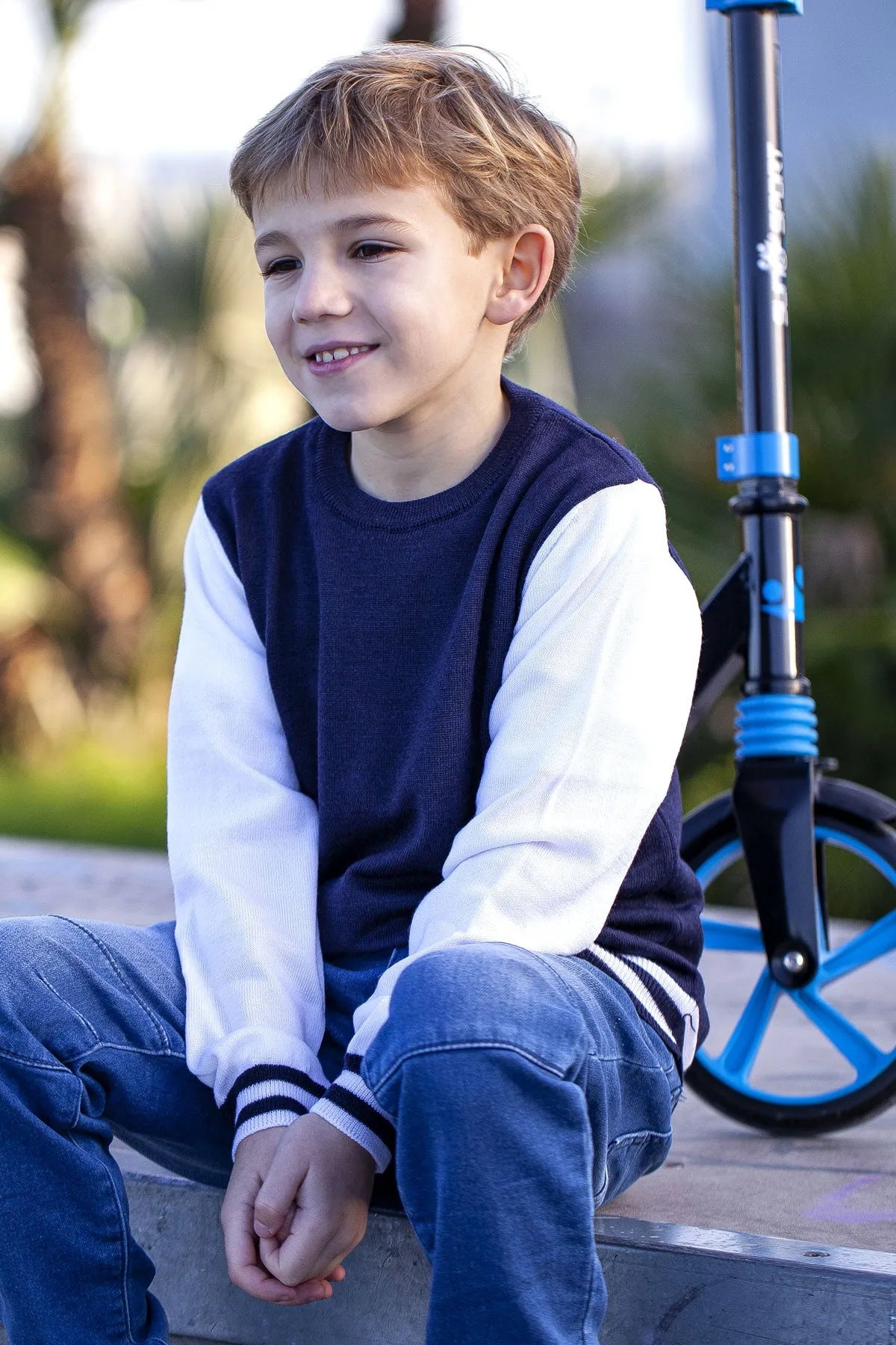 Maglione Girocollo - Bambino, Autunno/Inverno - 100% Lana Merino Bio - 100% Made in Italy | Brunella Gori