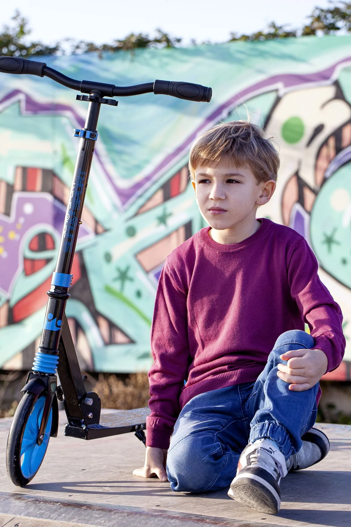 Maglione Girocollo - Bambino, Autunno/Inverno - 100% Lana Merino Bio - 100% Made in Italy | Brunella Gori