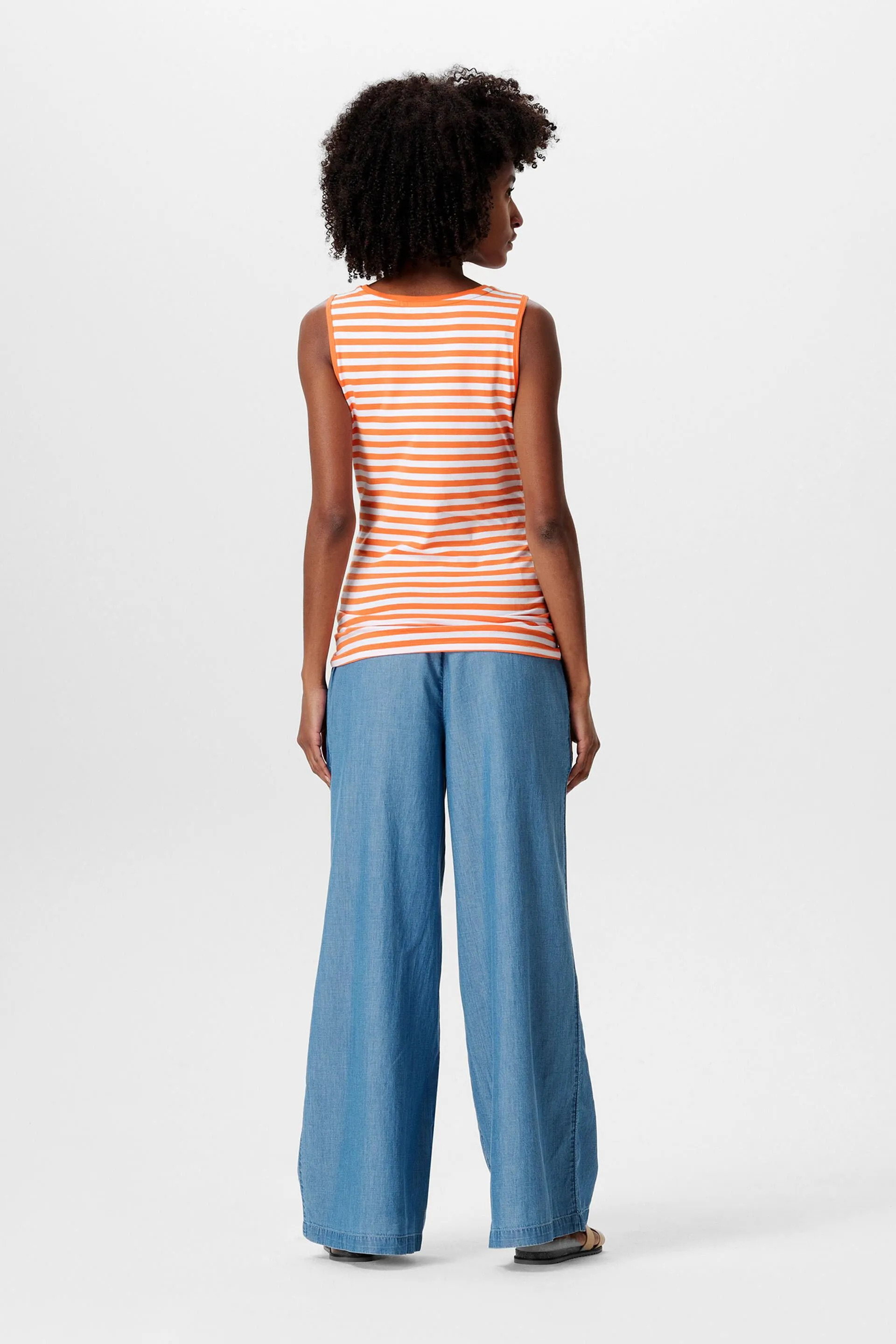 MATERNITY T-shirt senza maniche a righe