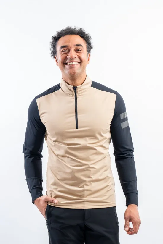 ONE MORE 671 MICROFLEECE T NECK HALF ZIP 0U671T0