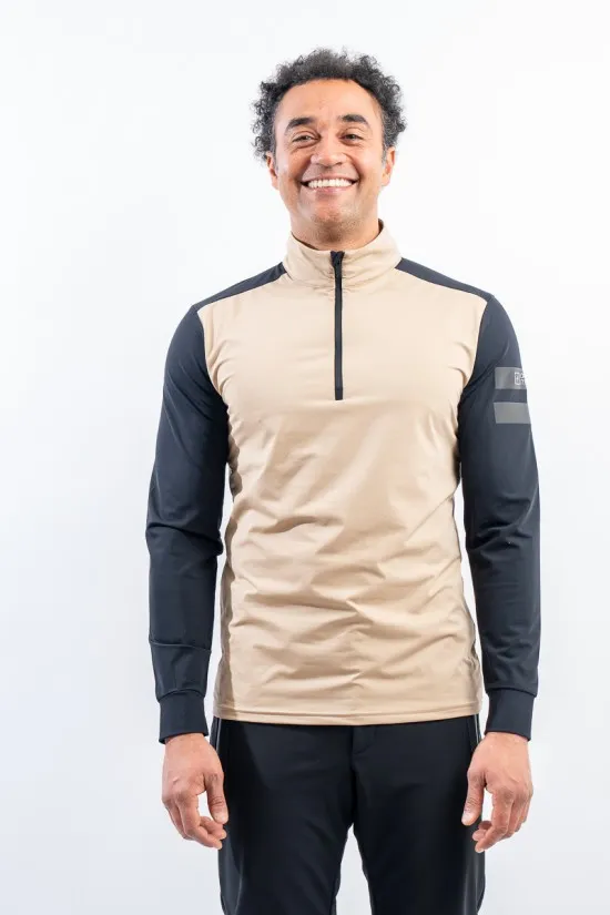 ONE MORE 671 MICROFLEECE T NECK HALF ZIP 0U671T0