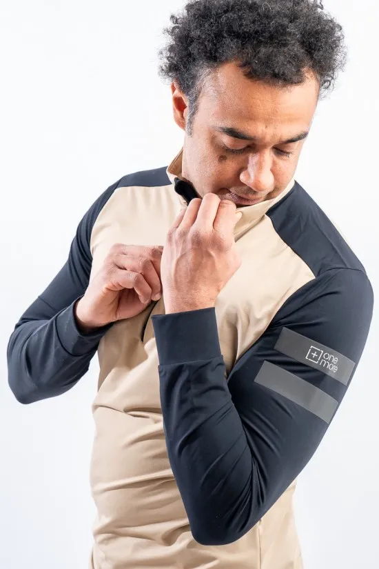 ONE MORE 671 MICROFLEECE T NECK HALF ZIP 0U671T0
