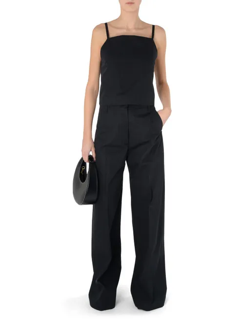 Pantalone oversize Sportmax Gebe in cotone nero