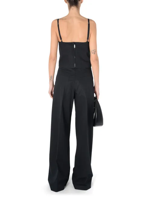 Pantalone oversize Sportmax Gebe in cotone nero