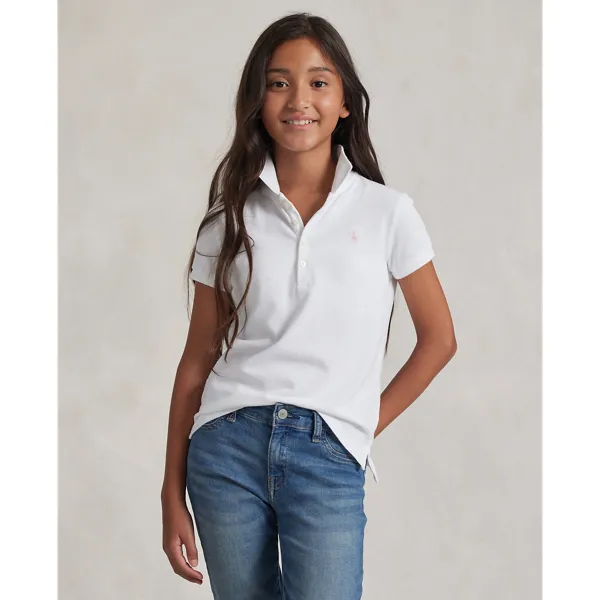 Polo in piqué di cotone stretch