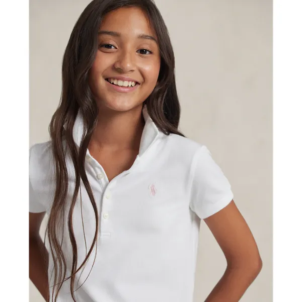 Polo in piqué di cotone stretch