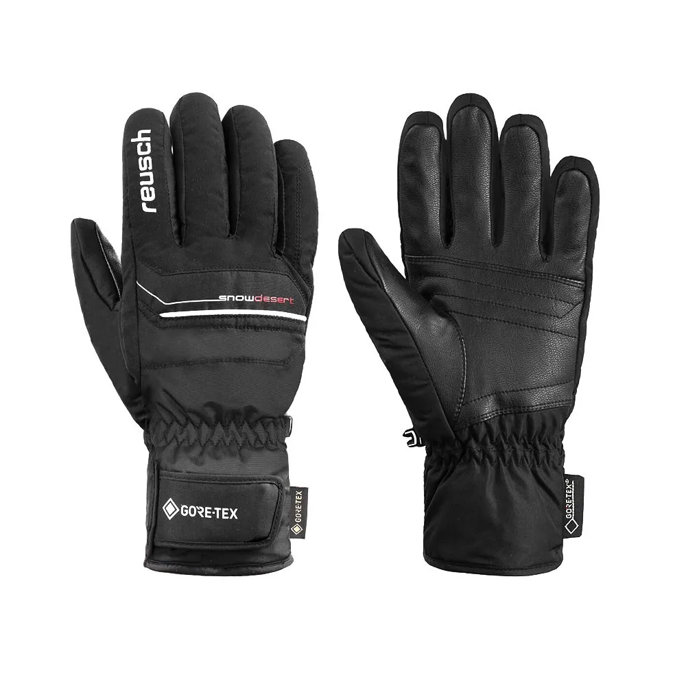 Reusch Guanti Sci Snow Desert Gore-Tex M Nero Bianco Uomo