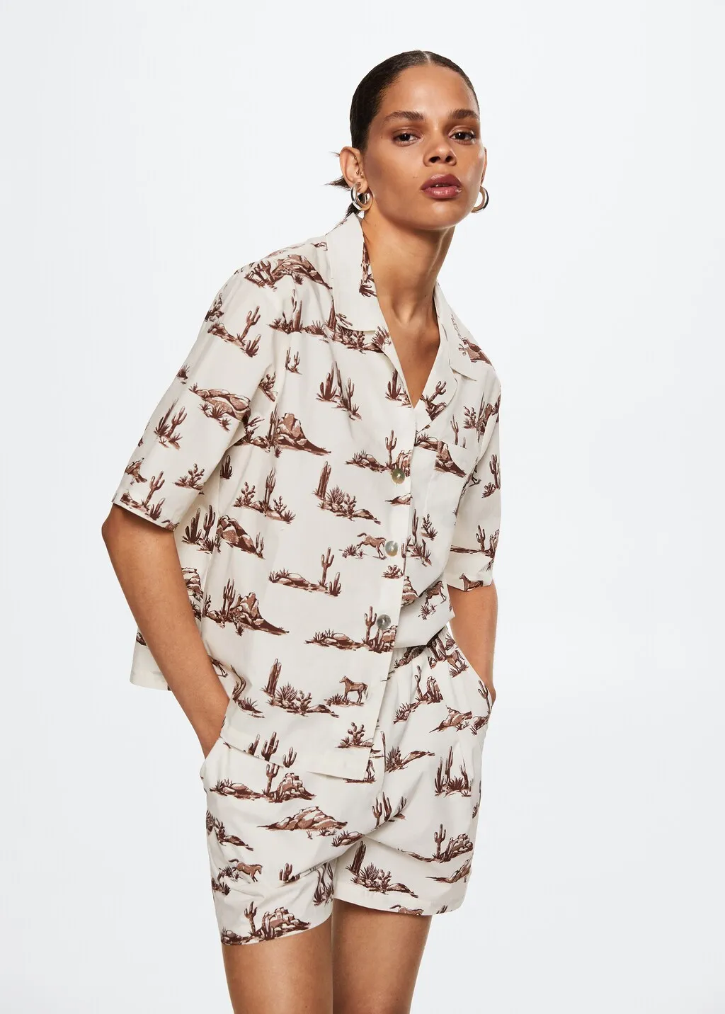 Short stampati cotone