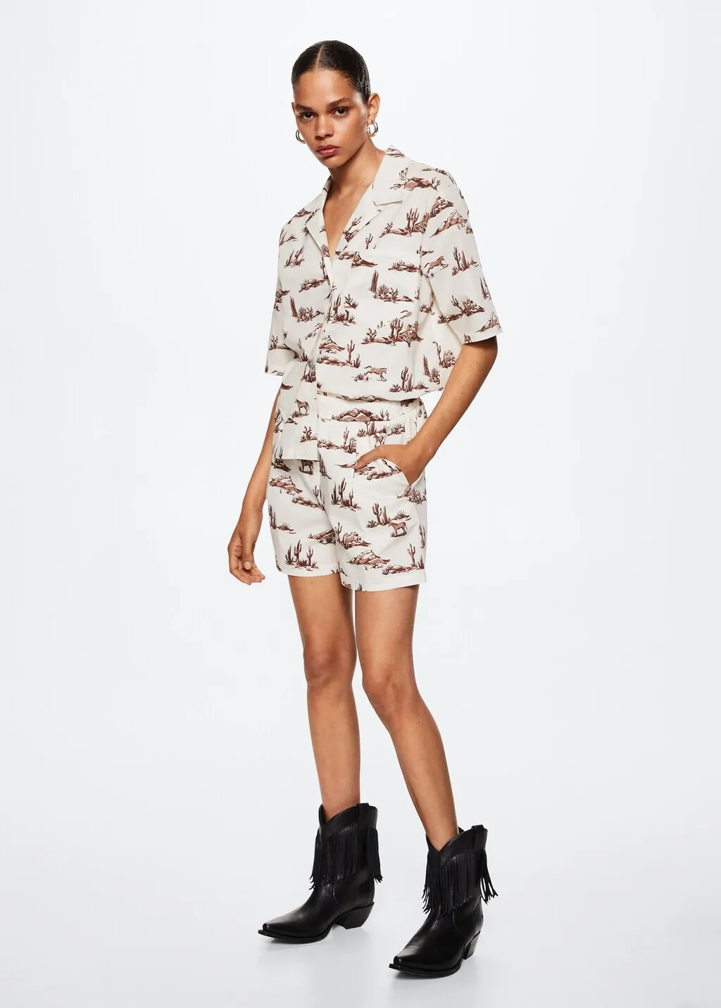 Short stampati cotone