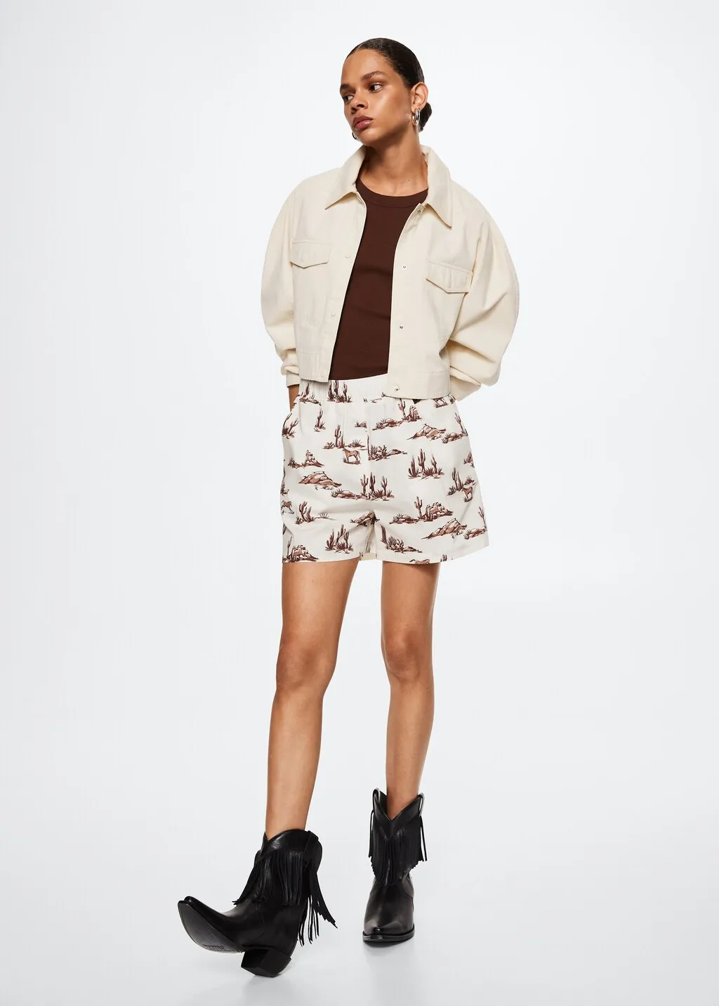 Short stampati cotone