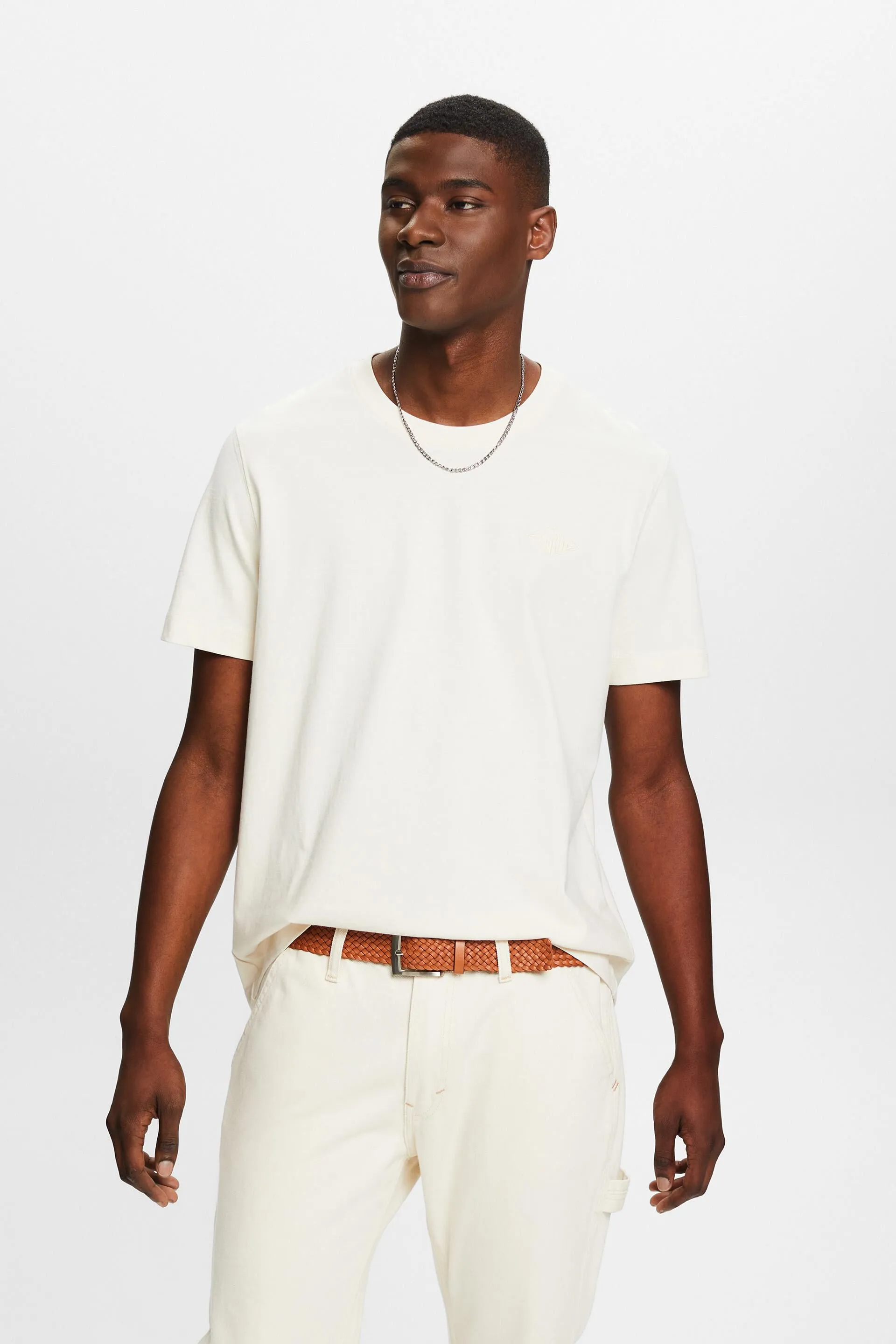 T-shirt a girocollo con logo