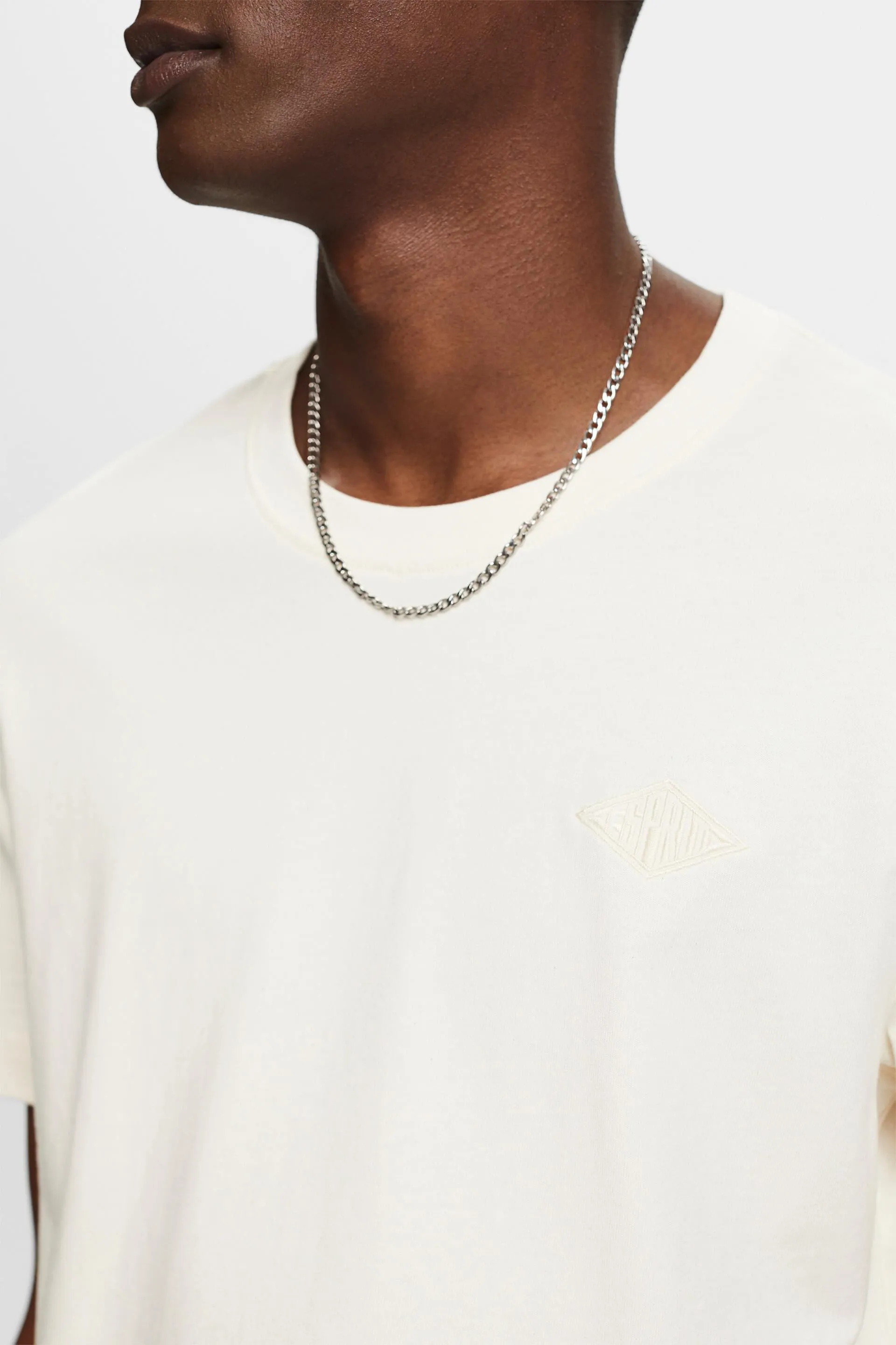 T-shirt a girocollo con logo