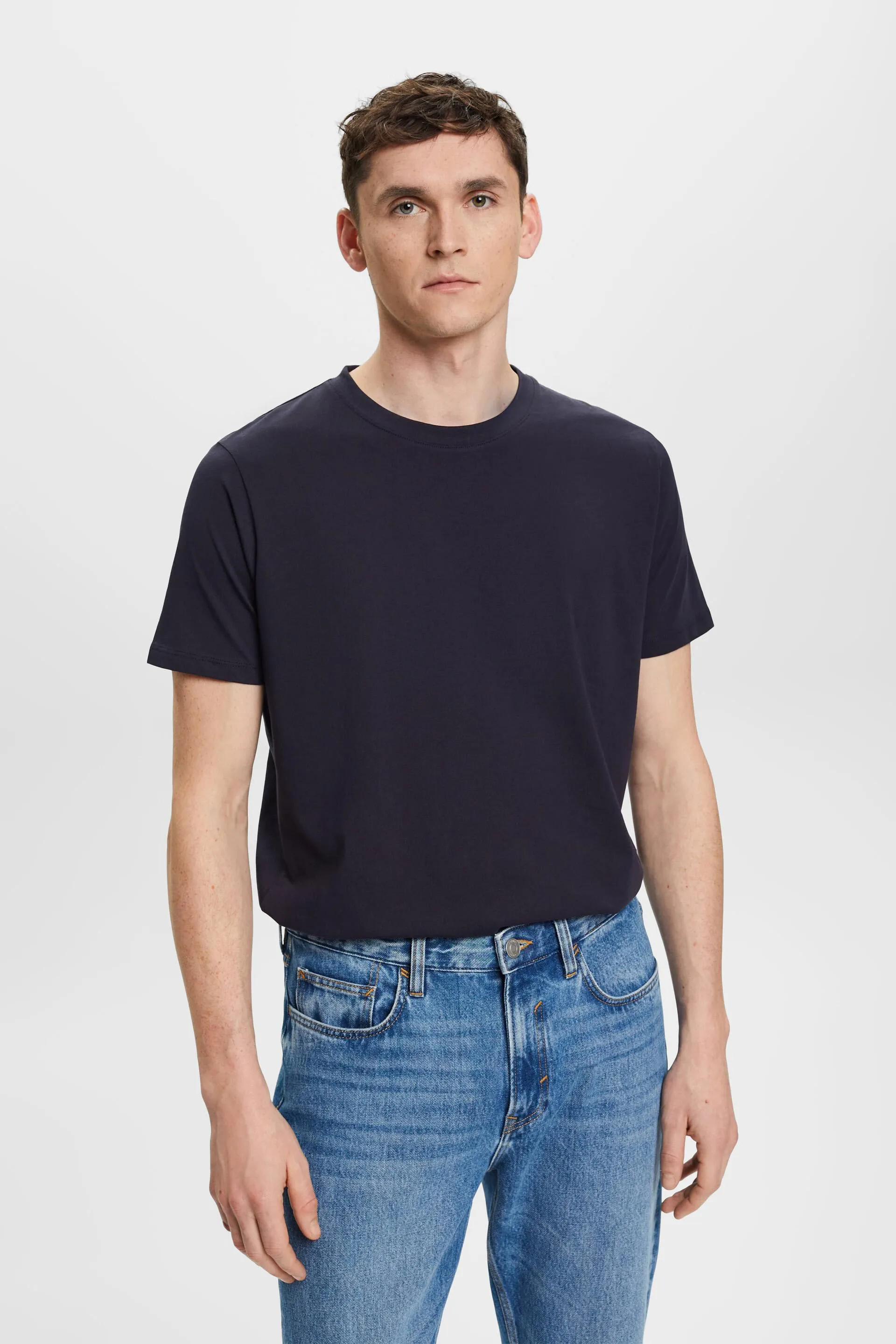 T-shirt girocollo in jersey