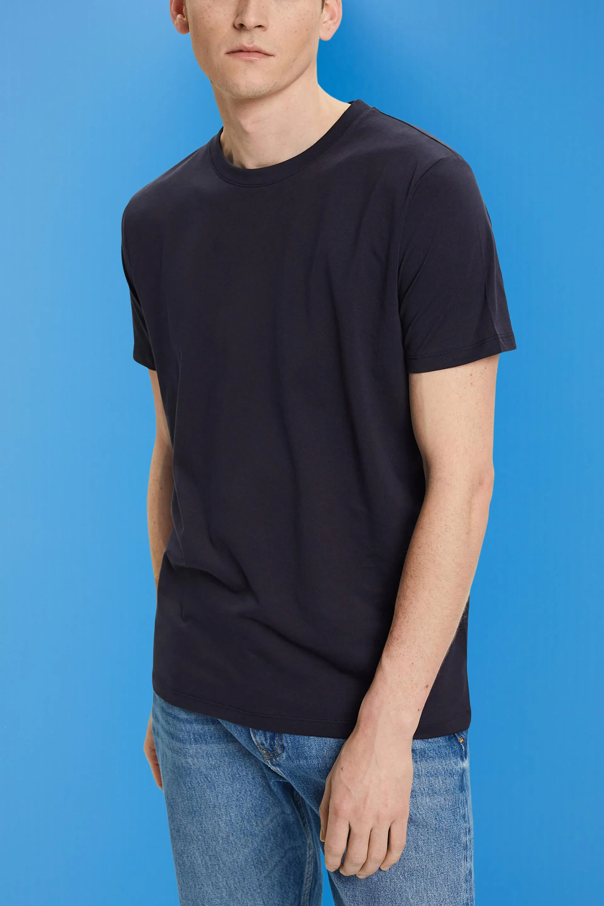 T-shirt girocollo in jersey