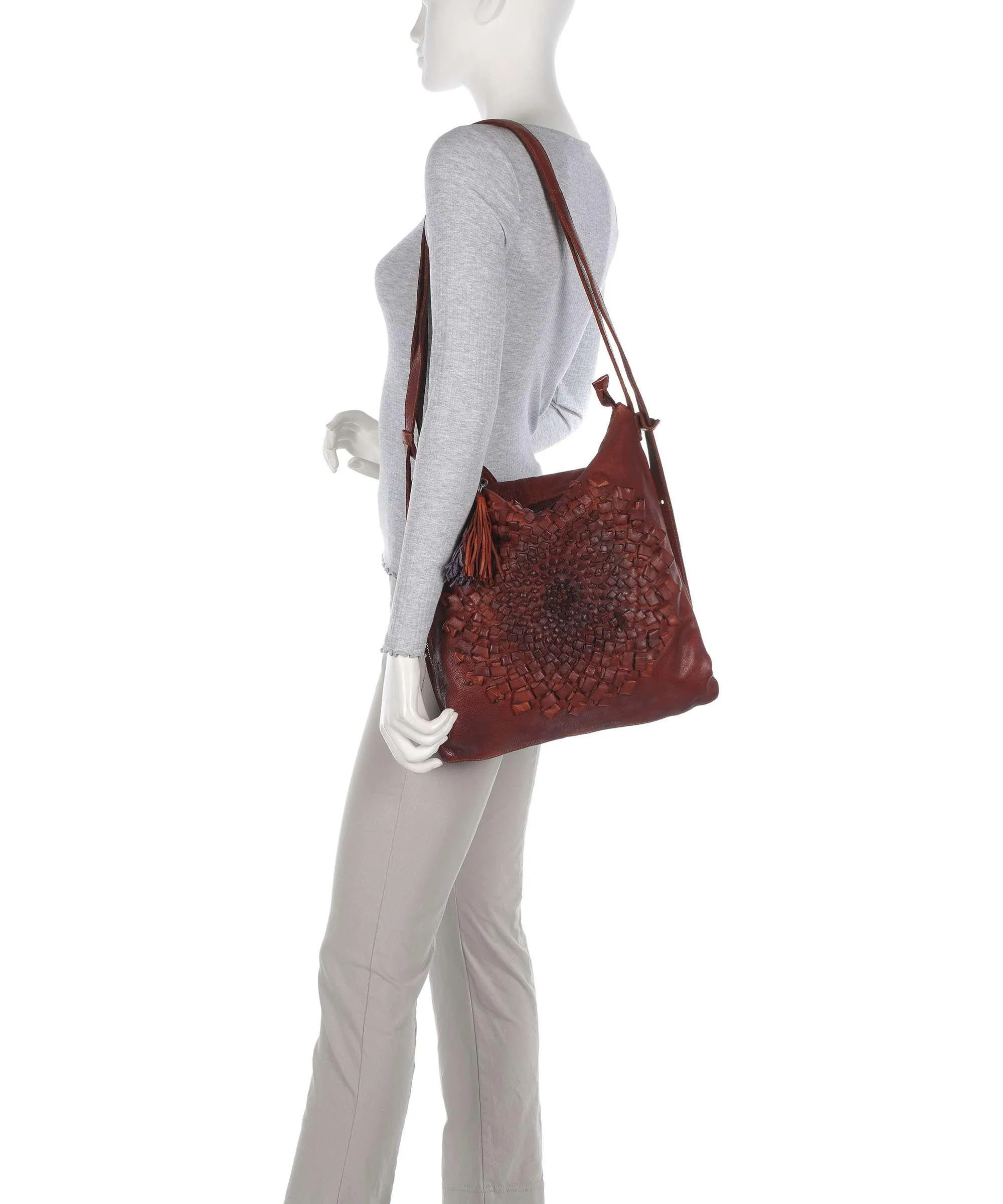  Taschendieb Wien Dorotheagasse 4 Borsa a spalla pelle di vacchetta grana ramato  