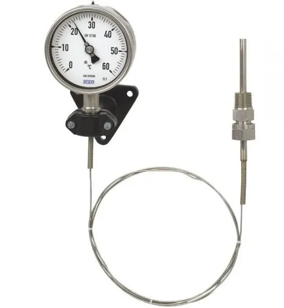 Termometro a quadrante WIKA, 0 → 120 °C Classe 1 secondo EN 13190, Ø quadrante 100mm, Quadrante