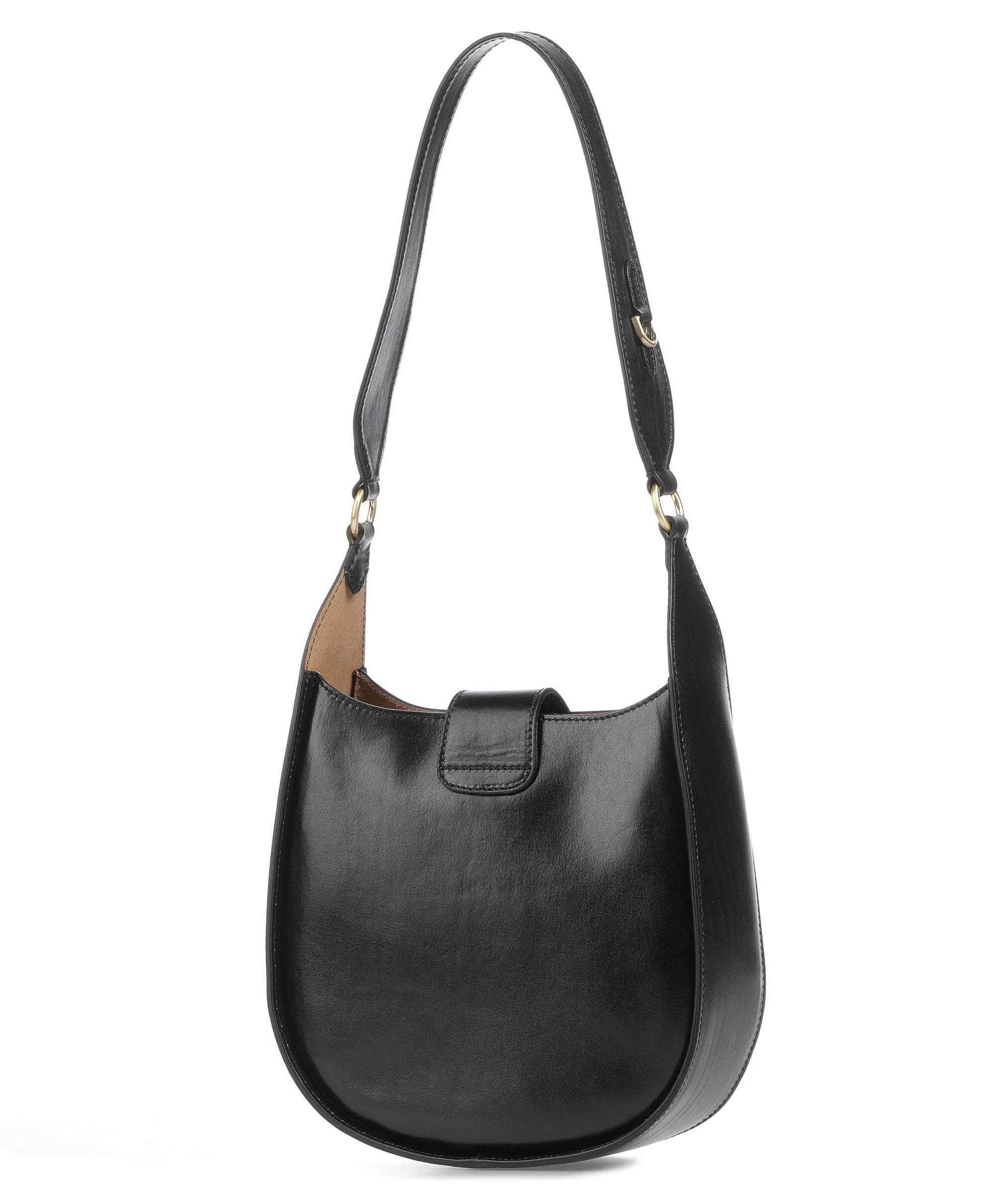  The Bridge Dora Borsa hobo pelle a grana fine nero  