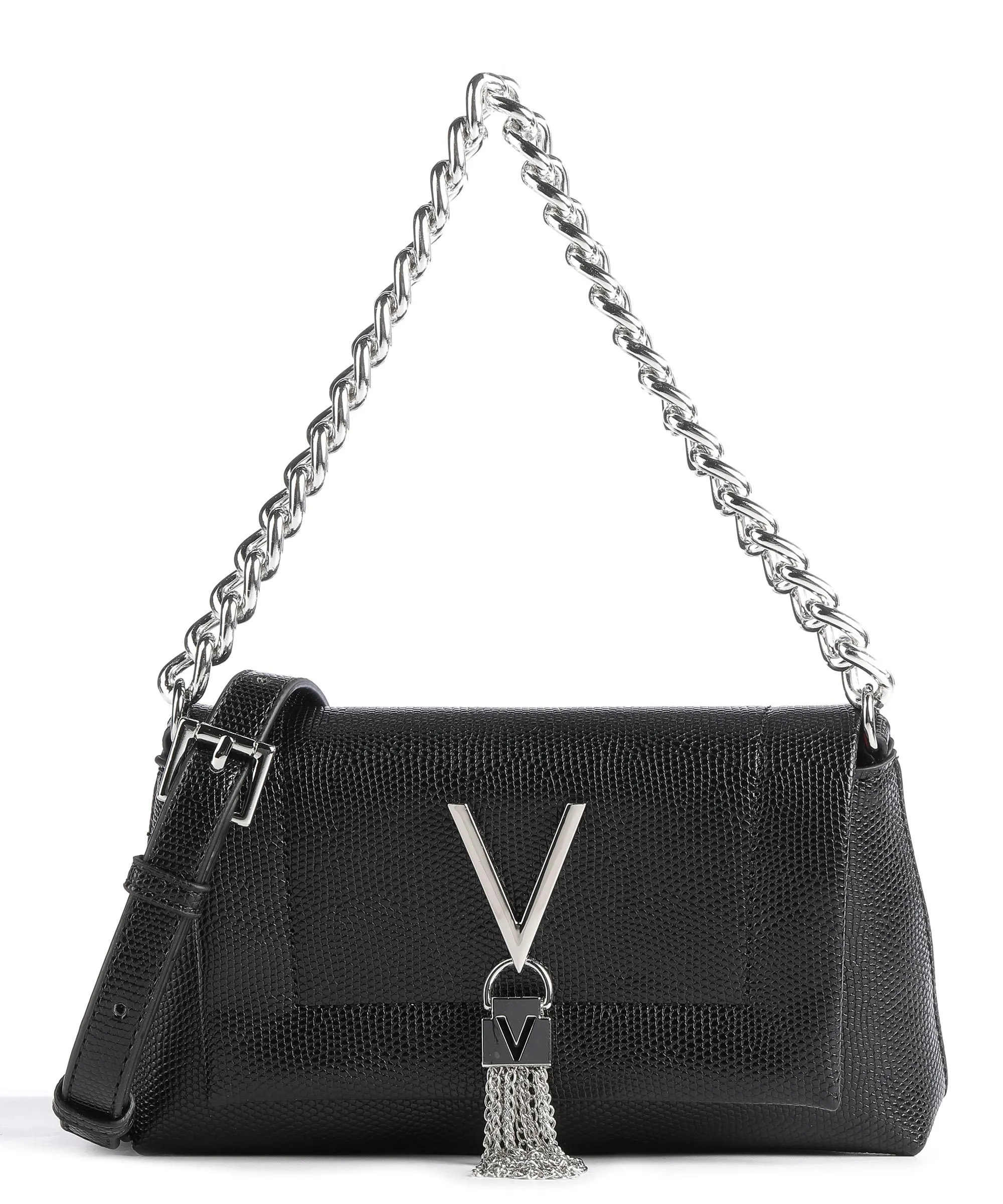  Valentino Bags Oceania Re Borsa a spalla pelle sintetica nero  