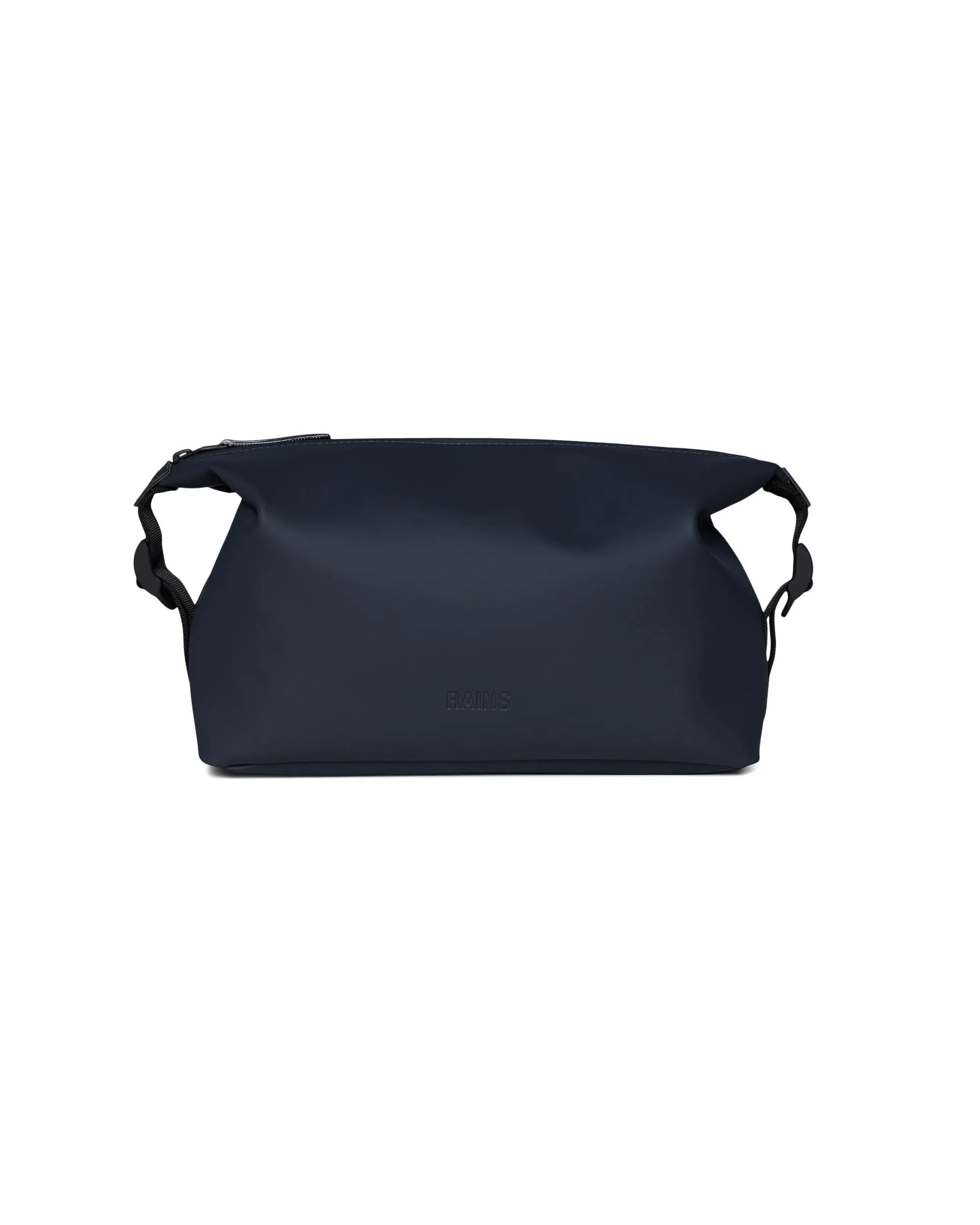Weekend Wash Bag beauty case blu con fibbie laterali regolabili